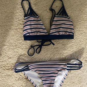 Target red white and blue bikini set
